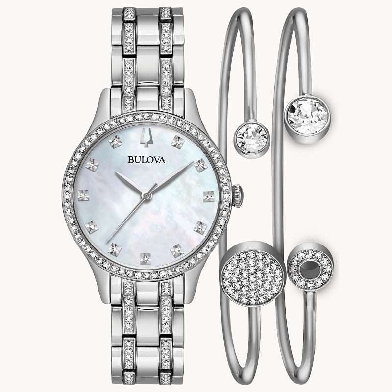 Bulova women's watch set best sale