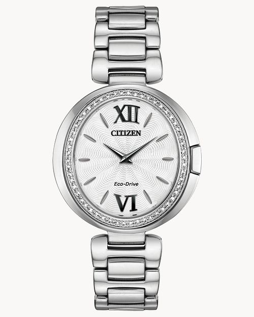 Citizen Capella Ladies Eco-Drive Silver Stainless Steel Watch 