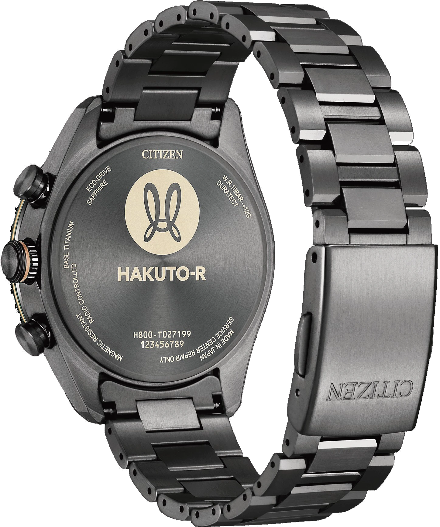 ATTESA HAKUTO-R Black Dial Super Titanium Bracelet AT8185-71E 