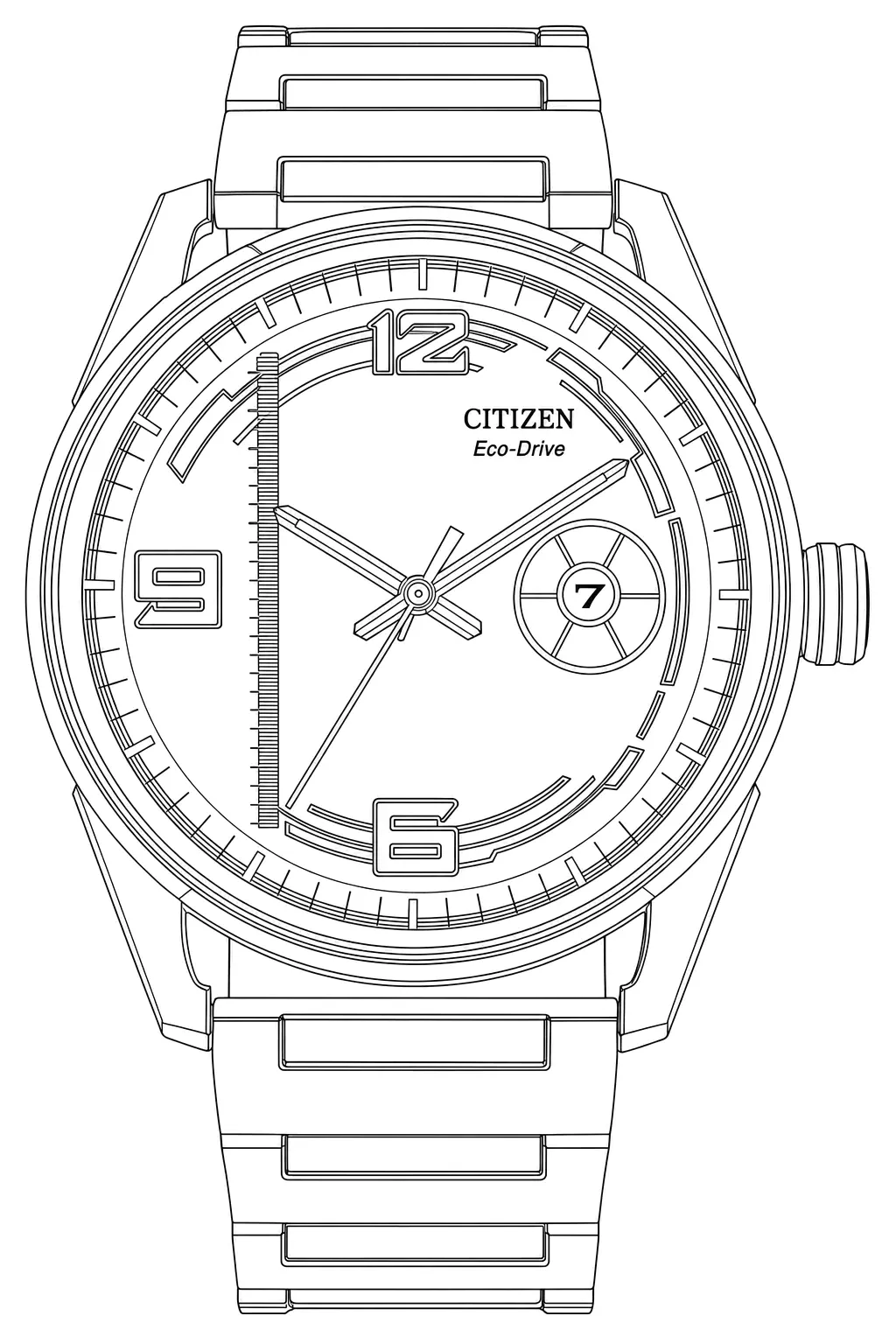 Watch technical diagram
