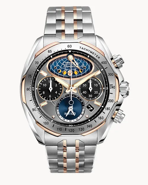 Moon Phase Flyback Men's Chronograph AV3006-50H Watch CITIZEN