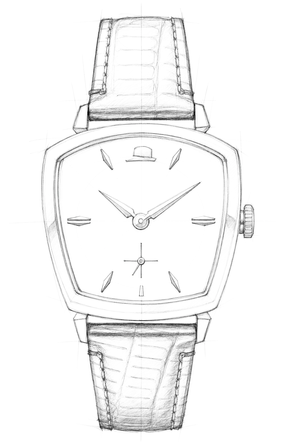 Watch technical diagram