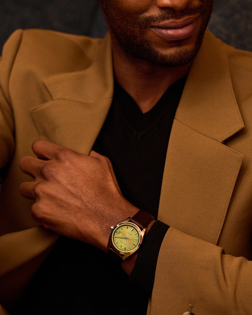 Green Dial Leather Strap Surveyor 96B427 | Bulova Green Dial Leather Strap Surveyor 96B427 | Bulova
