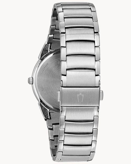 Bulova Classic Men s Silver White Dial Stainless Steel Watch Bulova