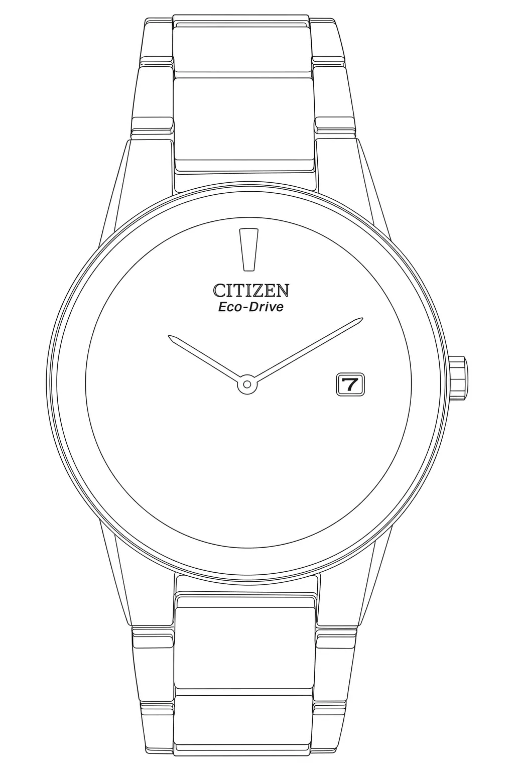 Watch technical diagram