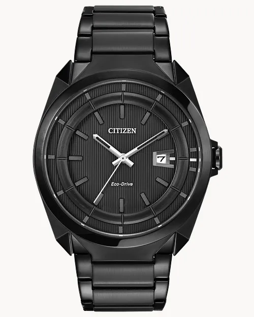Chandler Black Dial Stainless Steel Bracelet AW1018-55E | CITIZEN Chandler Black Dial Stainless Steel Bracelet AW1018-55E | CITIZEN