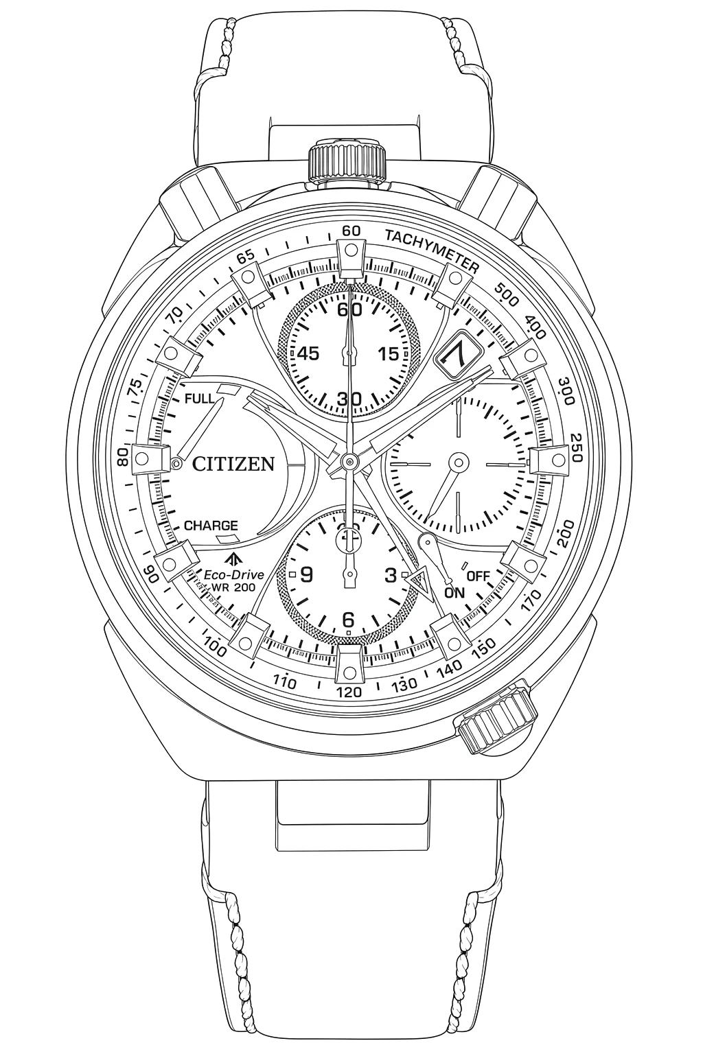 Watch technical diagram