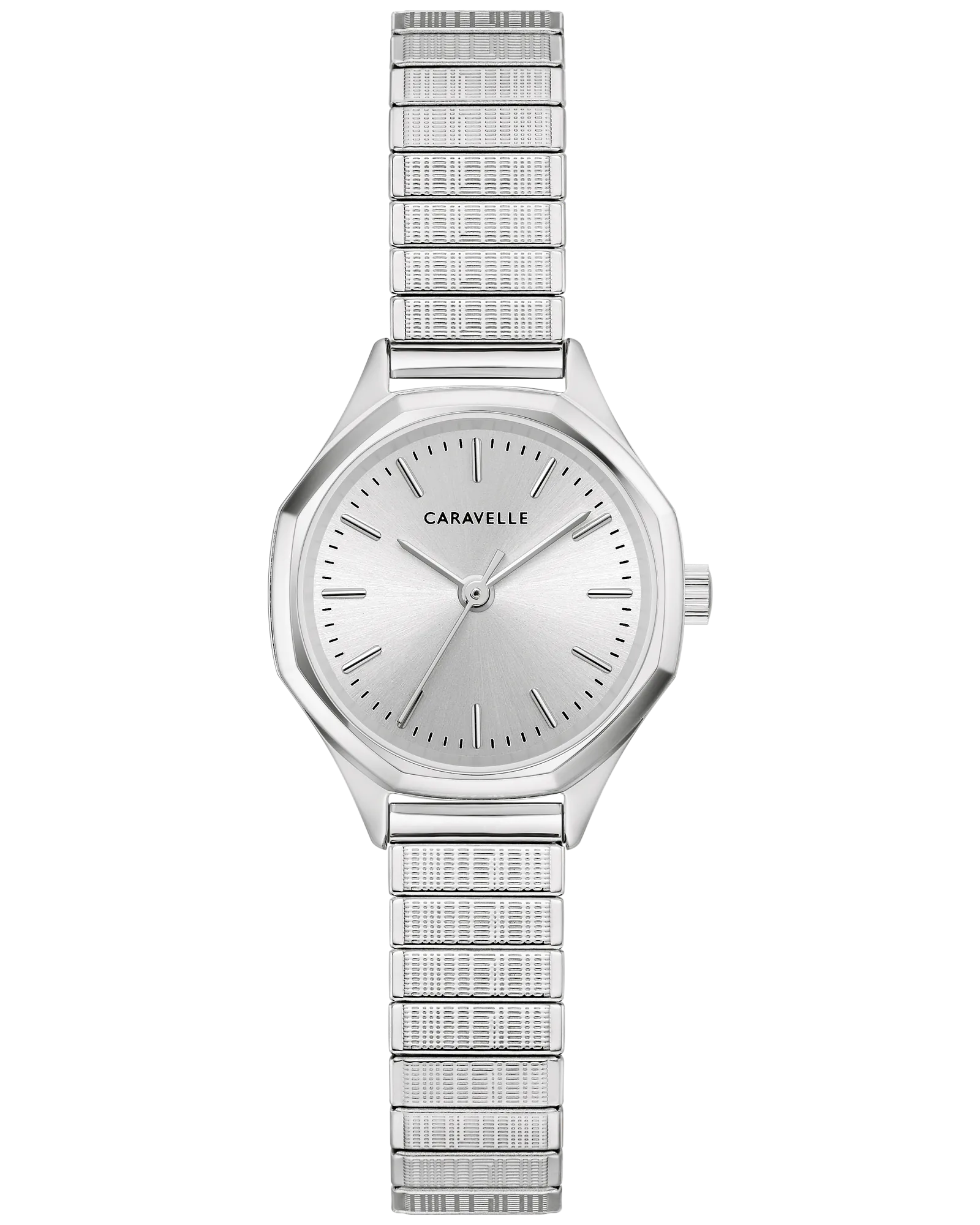 Bulova Silver-Tone Dial Stainless Steel Expansion Vintage Dress 43L226 — Silver-Tone