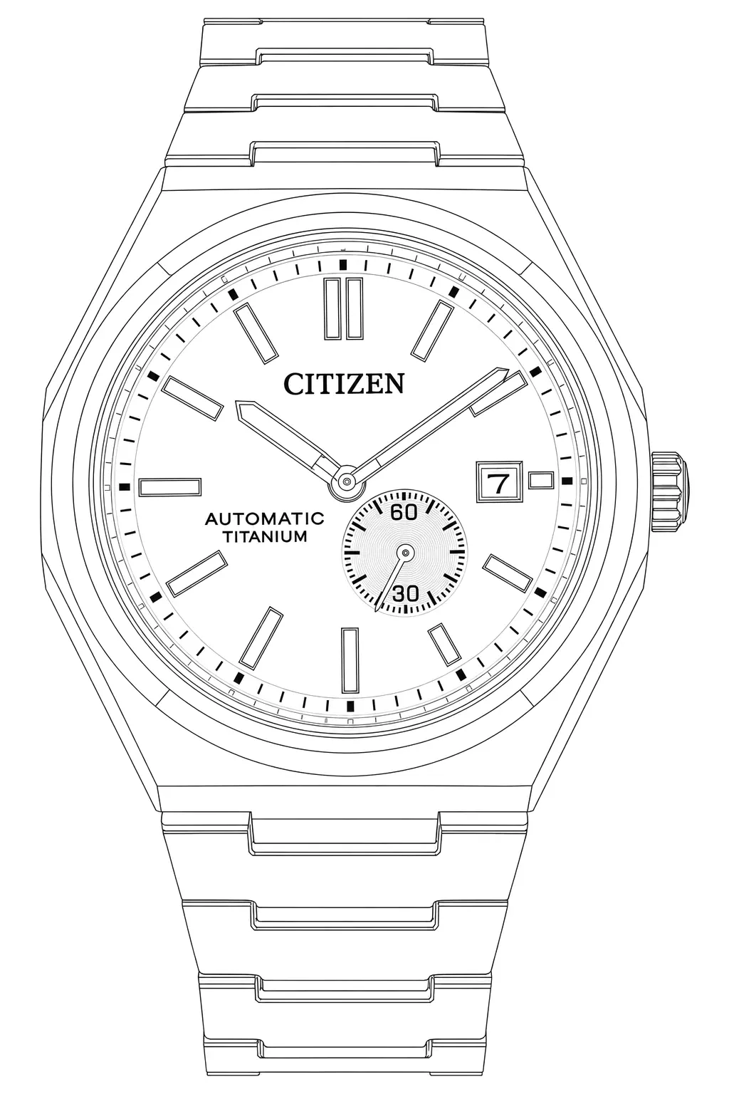 Watch technical diagram