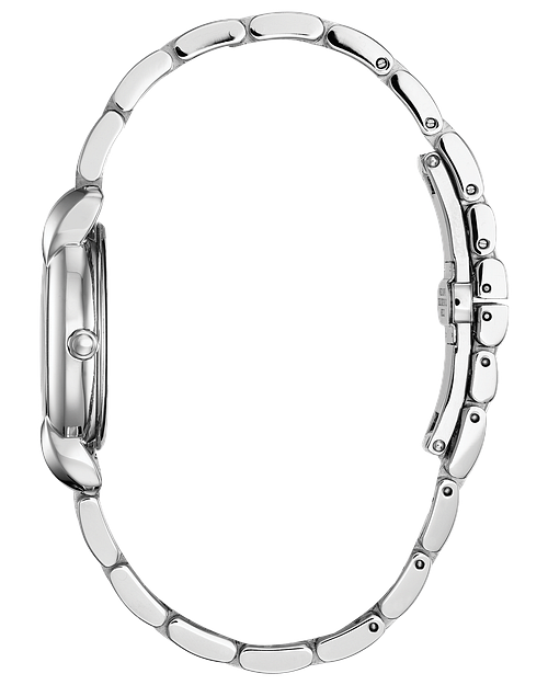 Jolie Ladies Eco Drive EM0710 54Y Pink Face Steel Watch CITIZEN