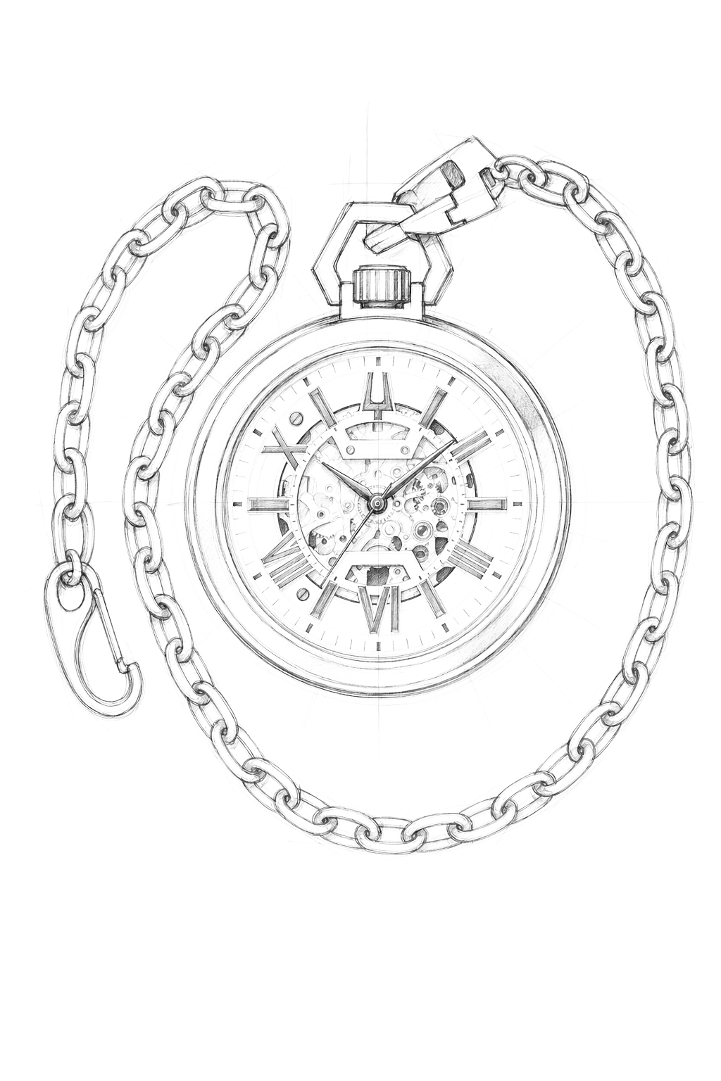 Watch technical diagram