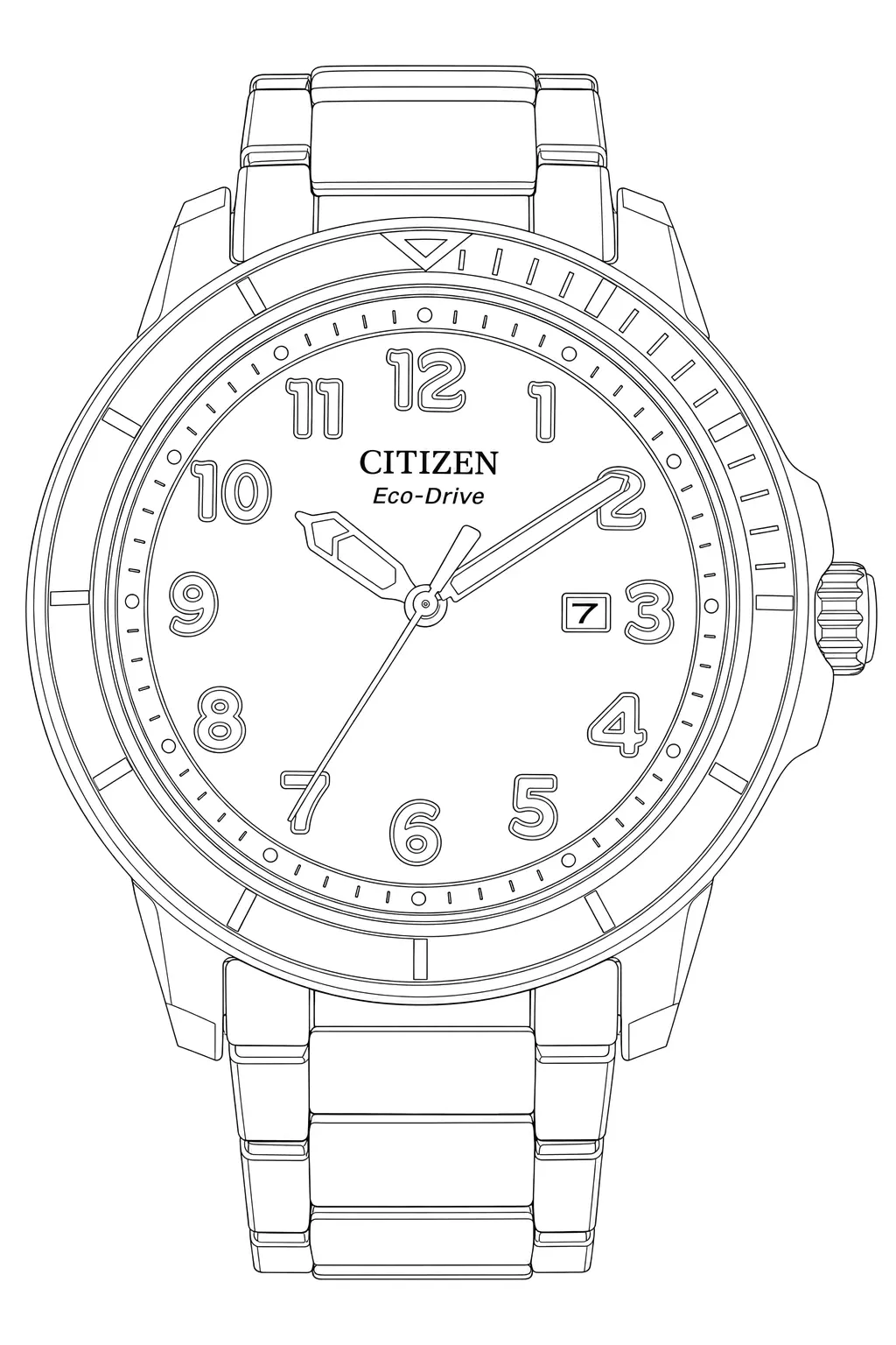 Watch technical diagram