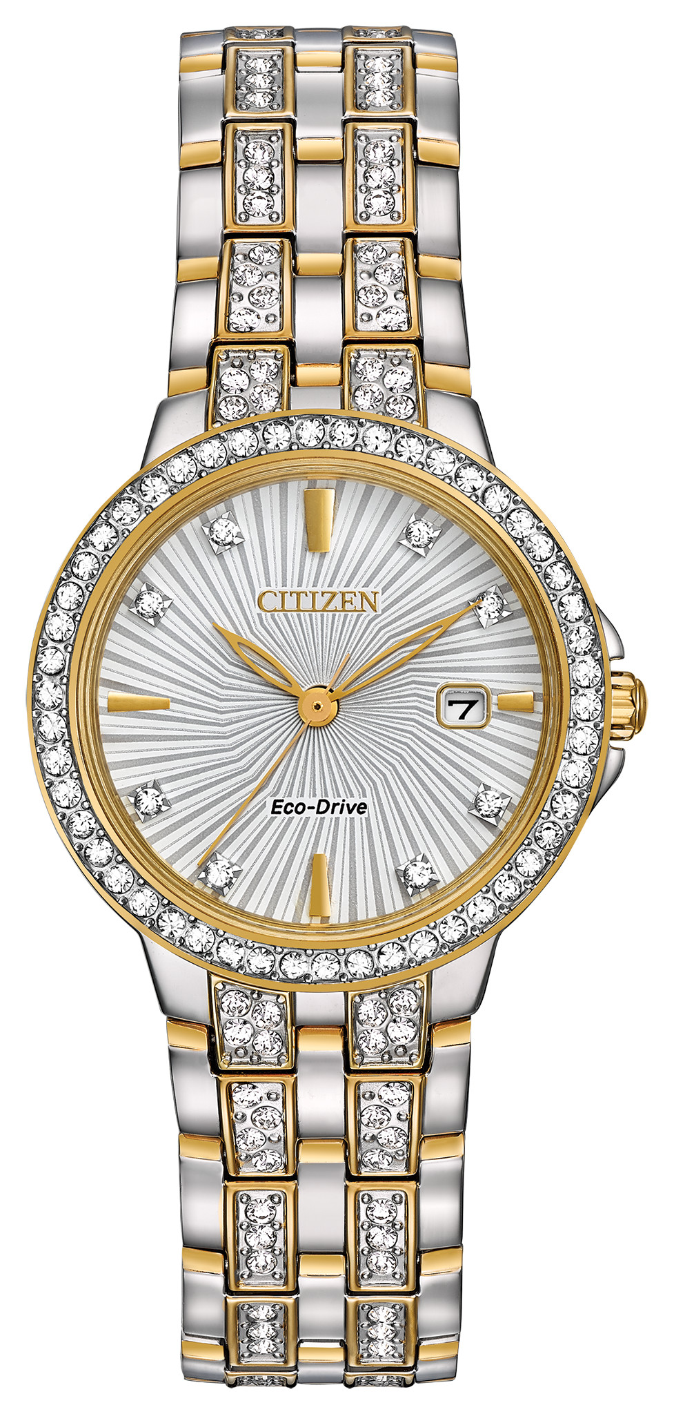 Bulova Crystal Women's Crystal White Dial Watch | Bulova