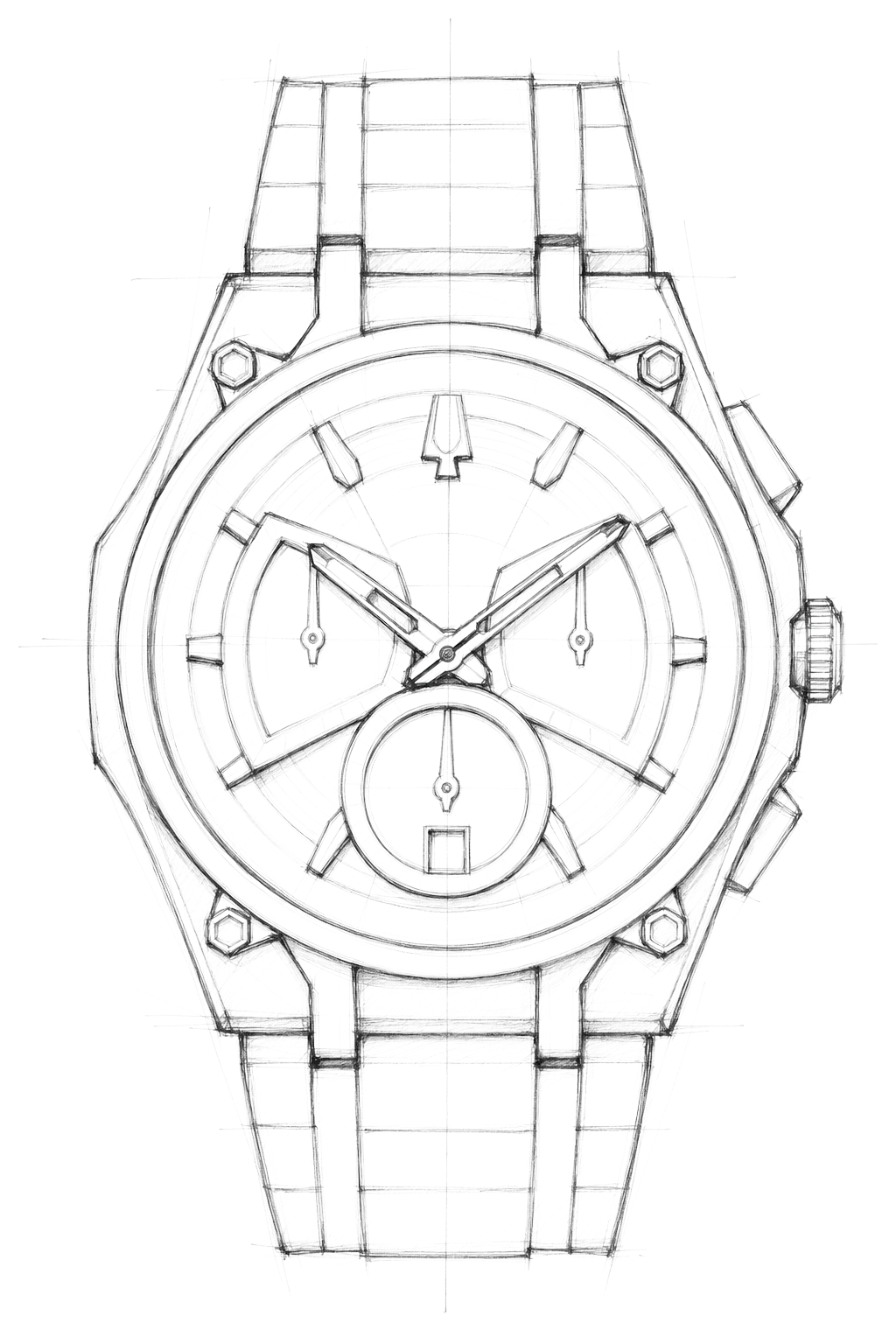 Watch technical diagram
