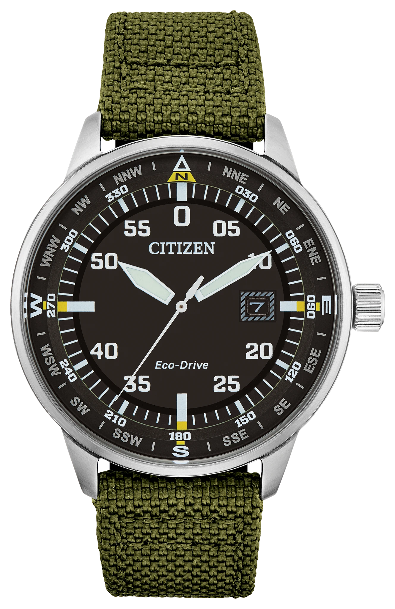 Brycen Green Dial Nylon Strap BM7390-22X | CITIZEN