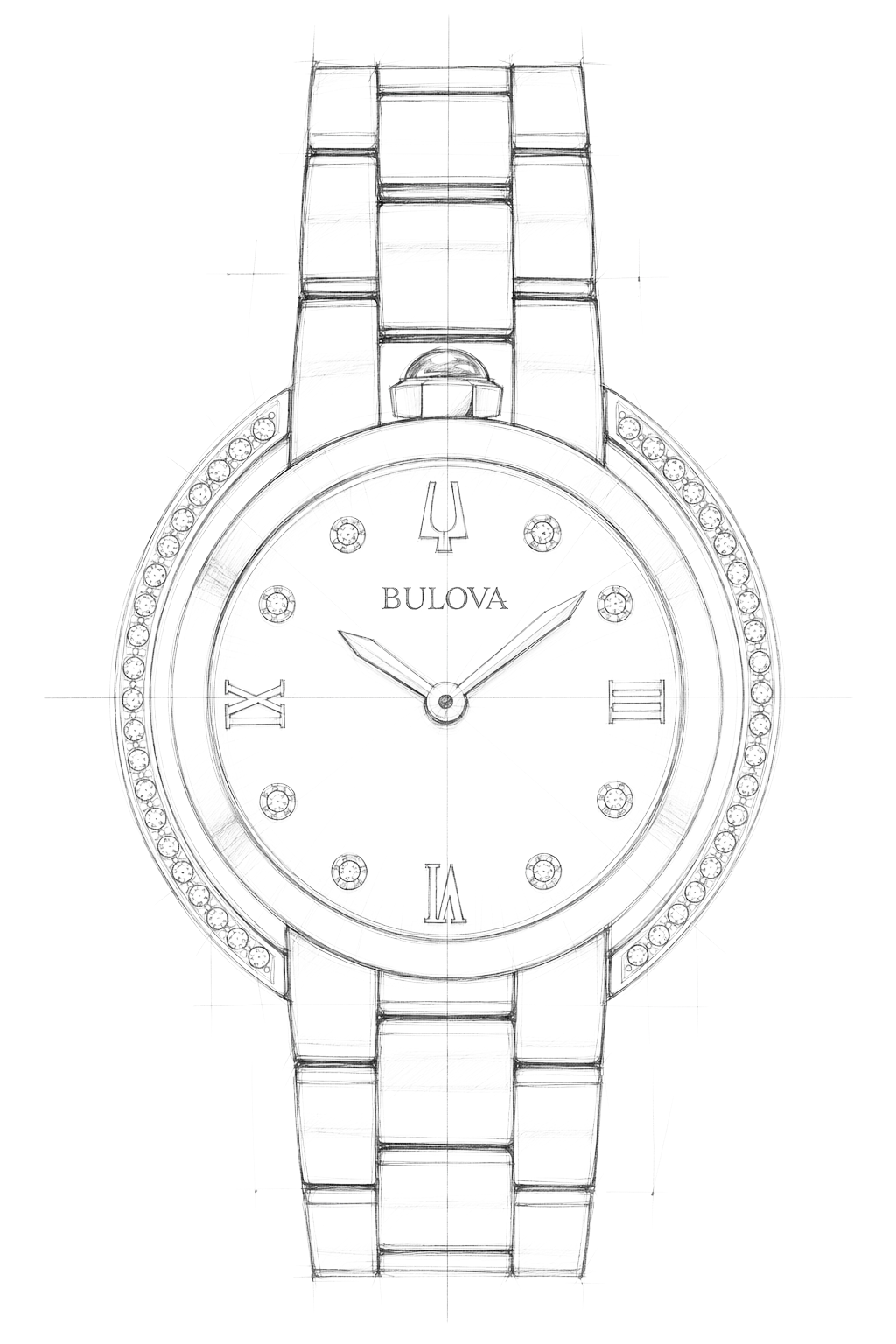 Watch technical diagram