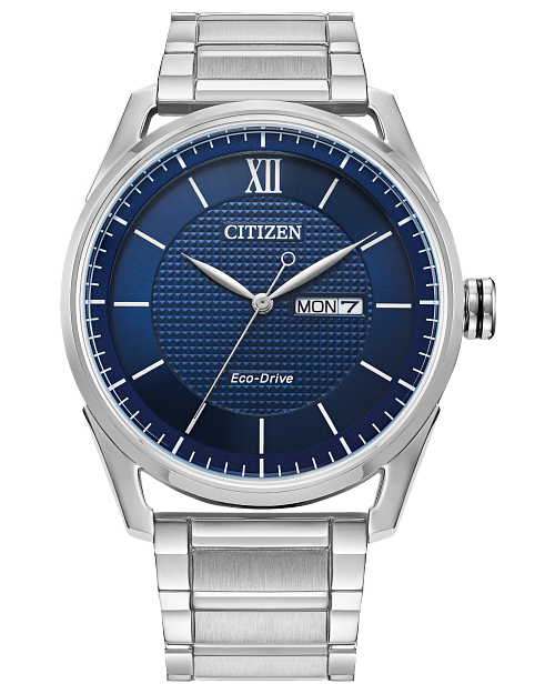 Classic Blue Dial Stainless Steel Bracelet AW0081-54L | CITIZEN