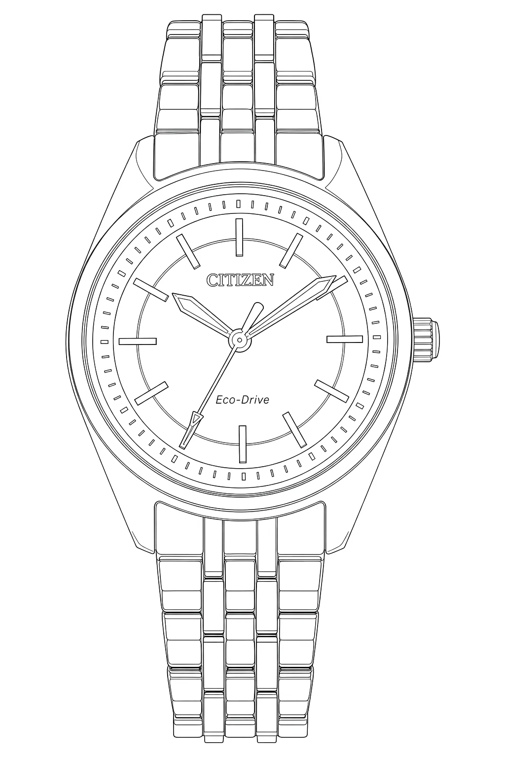 Watch technical diagram