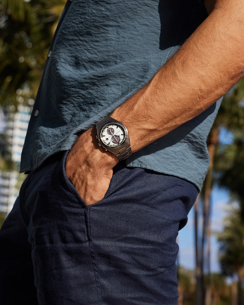 Brycen White Dial Super Titanium with DLC Coating Bracelet CA7090 52A CITIZEN