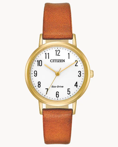 Chandler - Ladies Eco-Drive EM0572-05A Caramel Strap Watch | CITIZEN Chandler - Ladies Eco-Drive EM0572-05A Caramel Strap Watch | CITIZEN