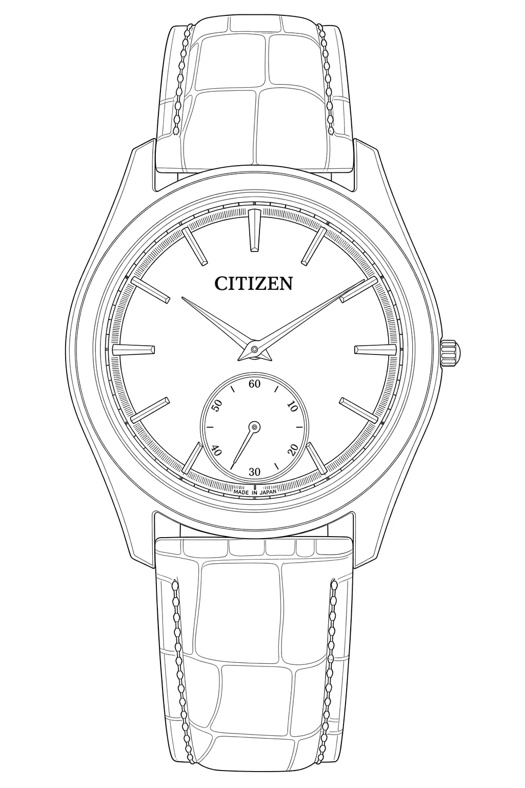 Watch technical diagram