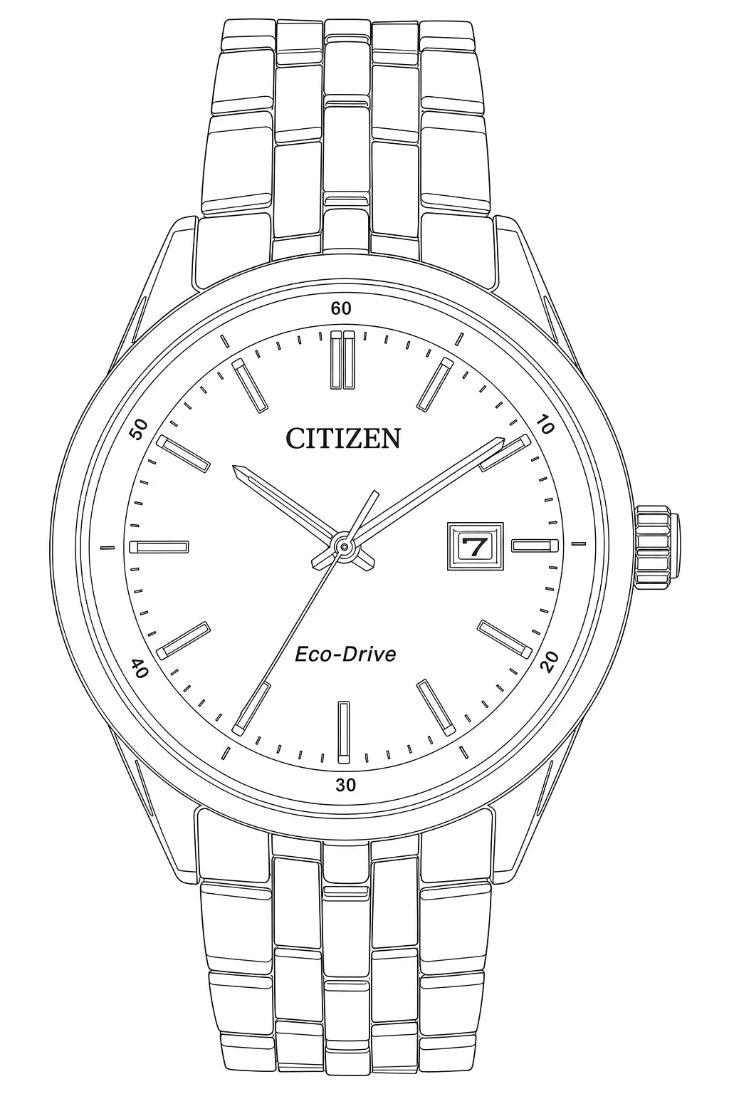 Watch technical diagram