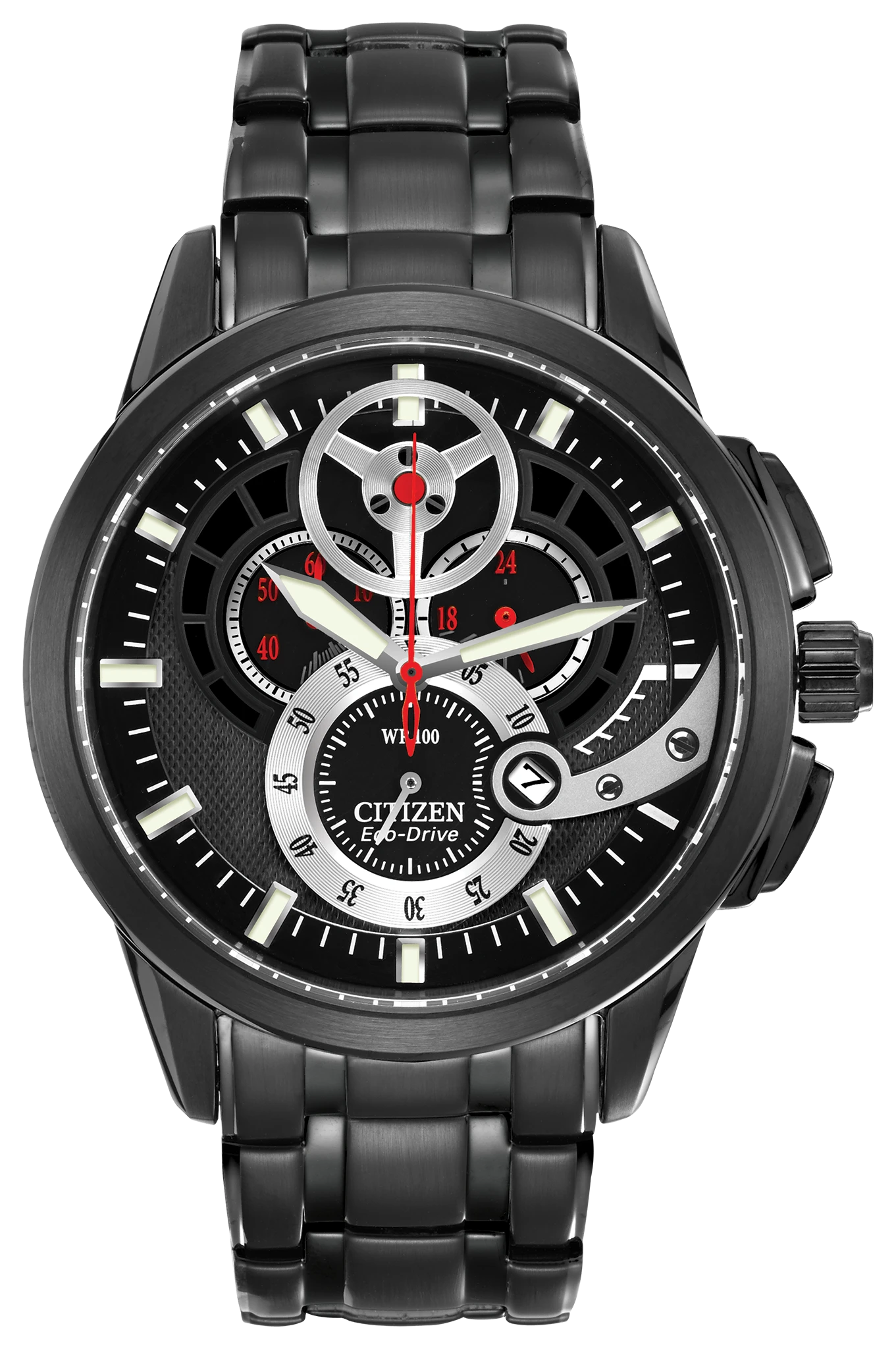 Chandler Black Dial Stainless Steel Bracelet AT2065-59E | CITIZEN