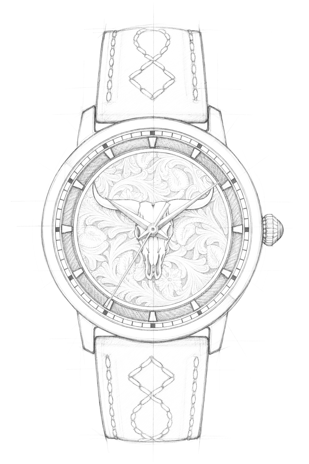 Watch technical diagram