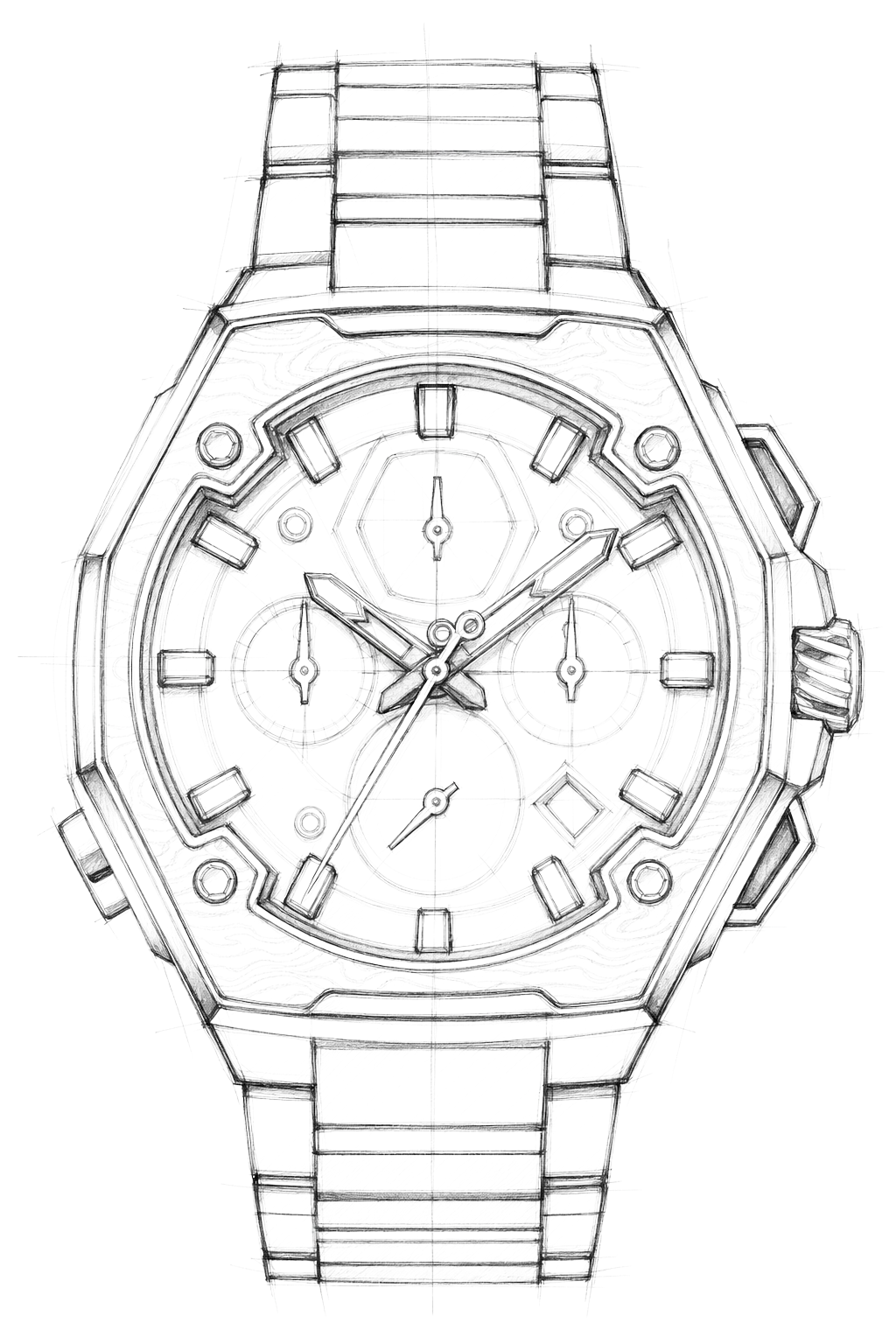 Watch technical diagram