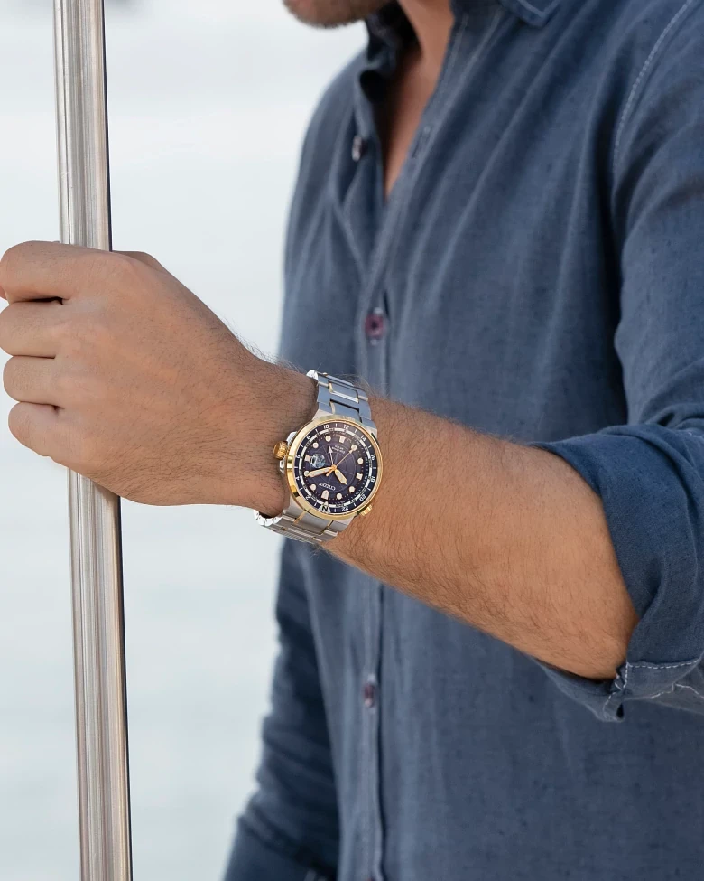 Endeavor Blue Dial Stainless Steel Bracelet BJ7144-52L | CITIZEN