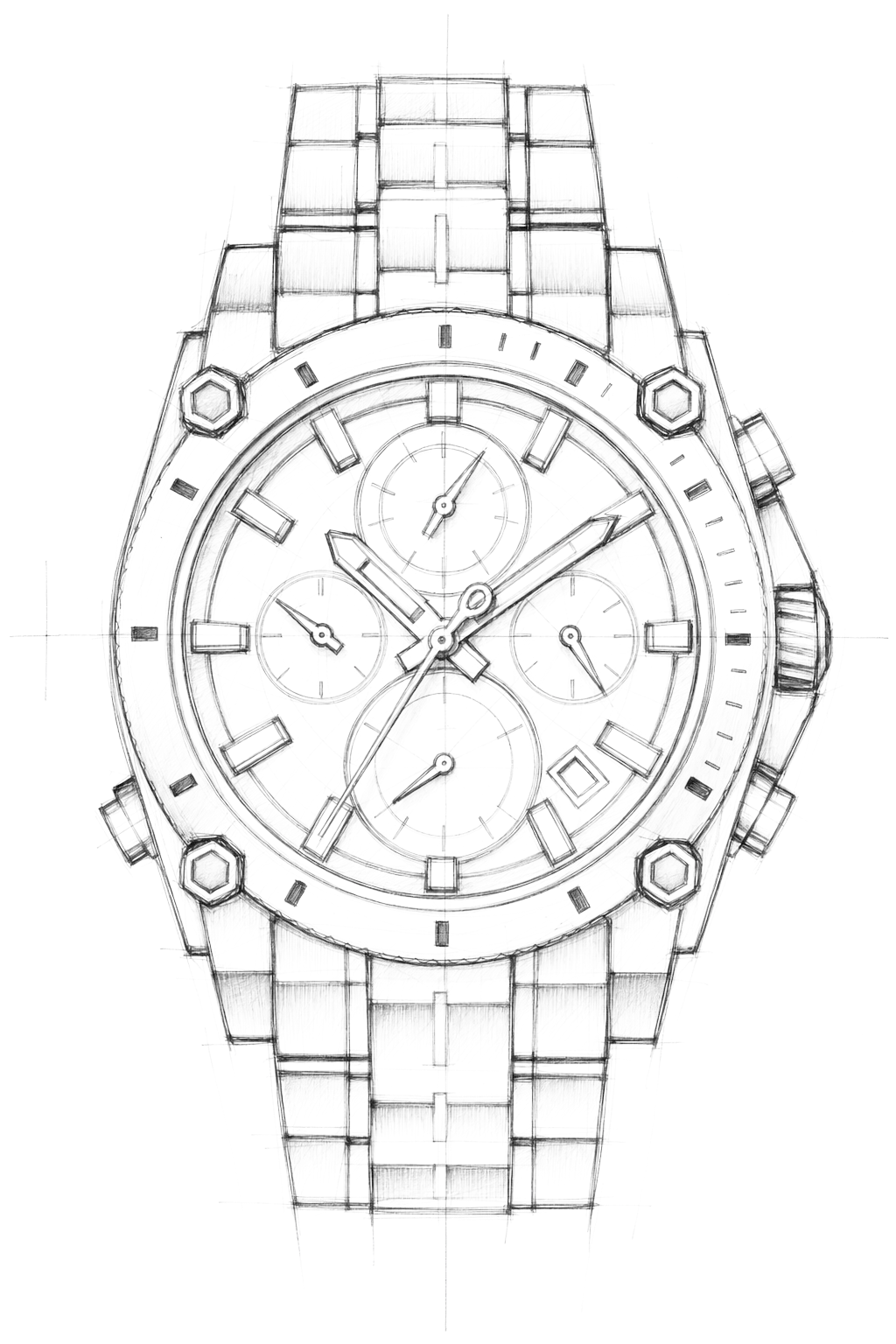 Watch technical diagram