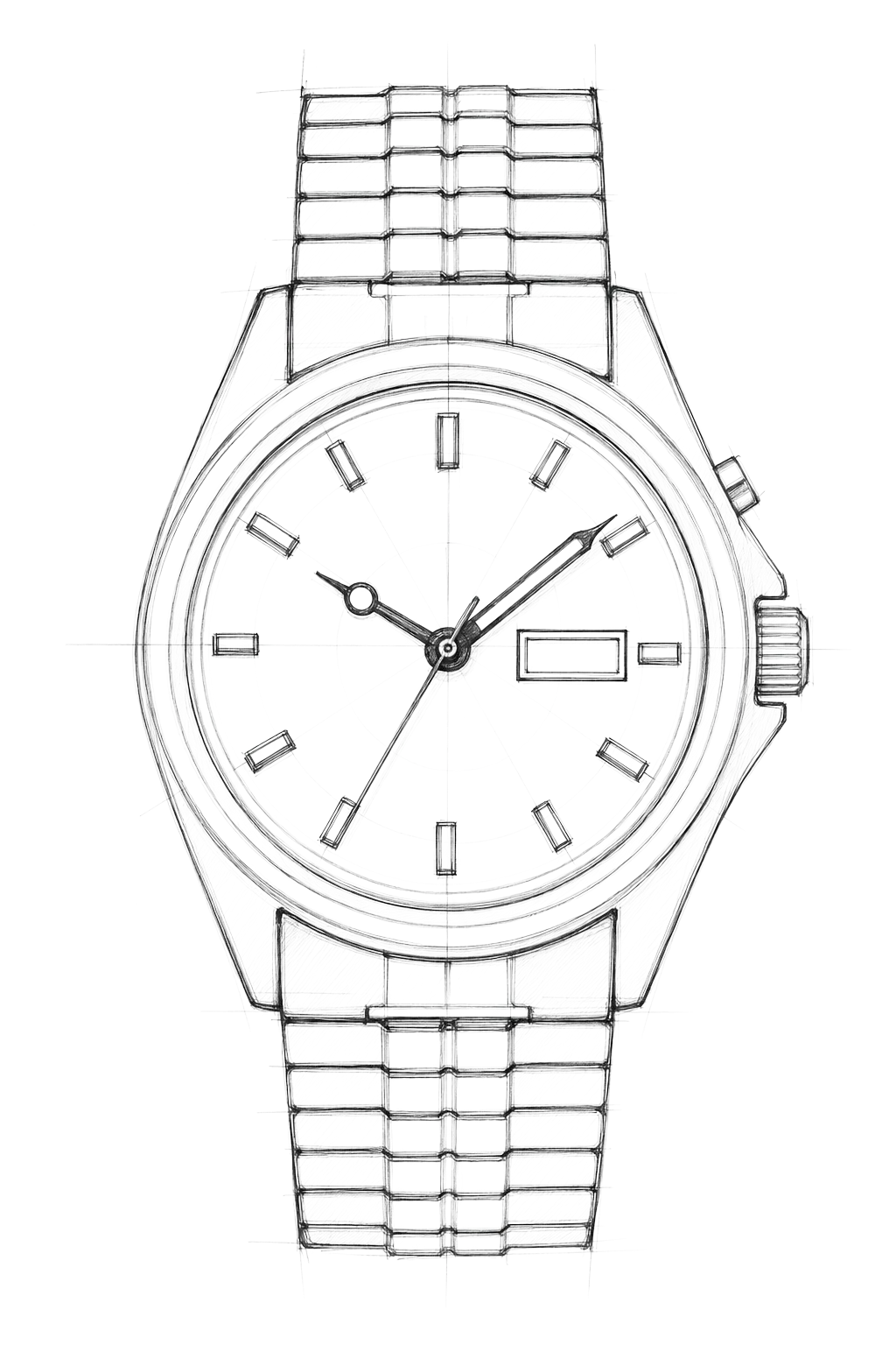 Watch technical diagram