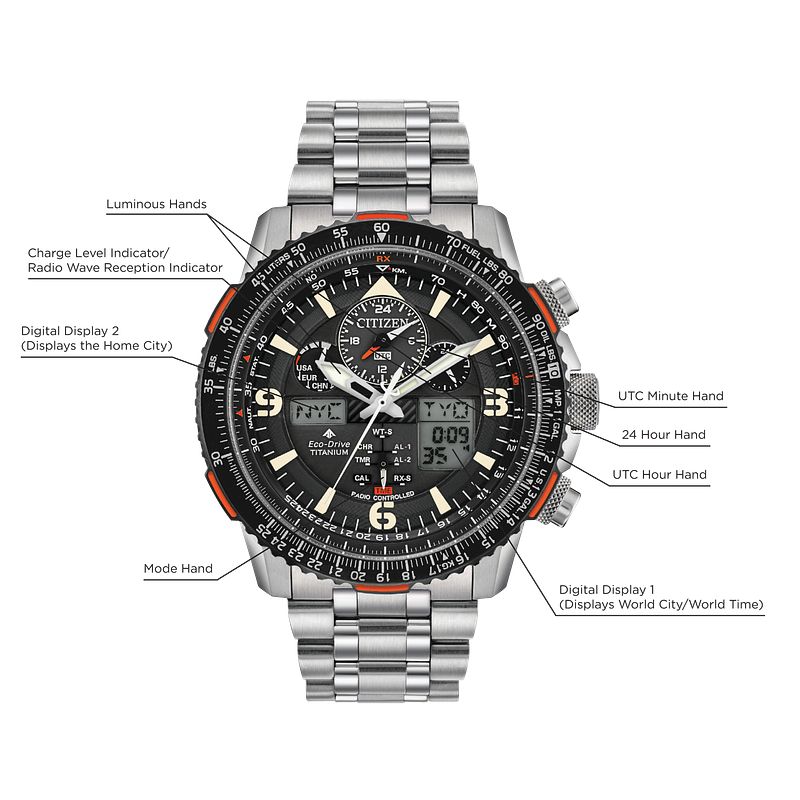 Citizen Promaster Skyhawk A-T Eco-Drive Black Titanium Watch | CITIZEN