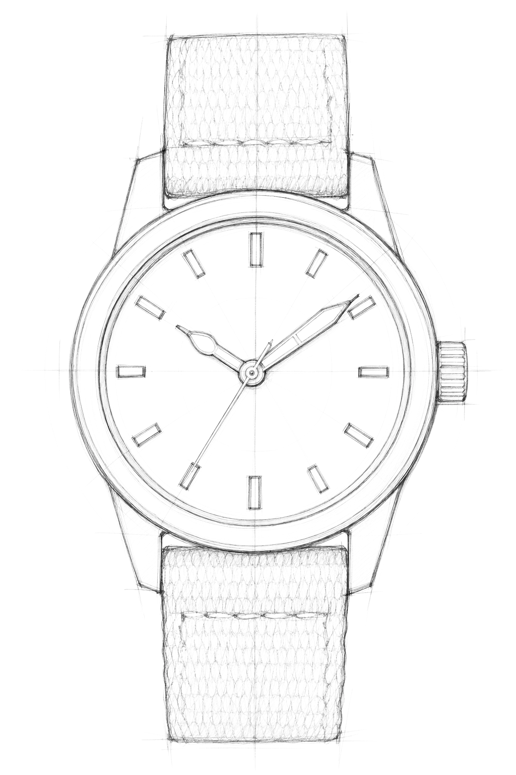 Watch technical diagram