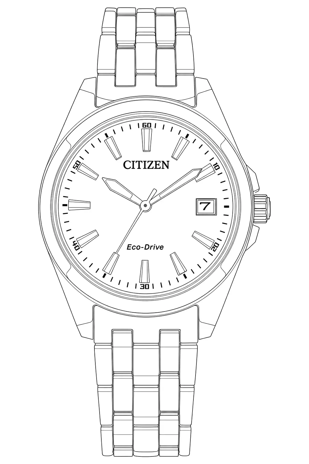 Watch technical diagram