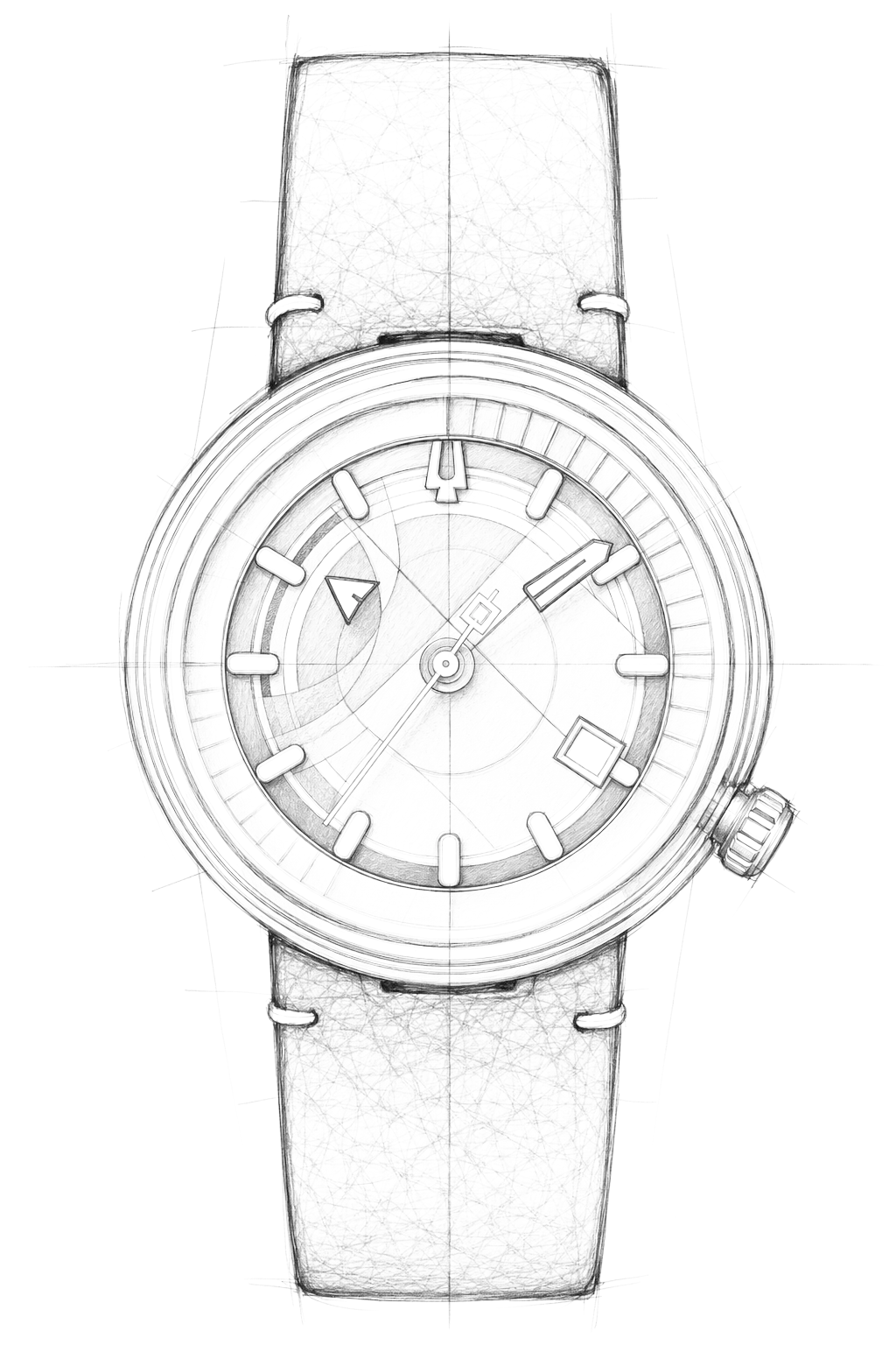 Watch technical diagram