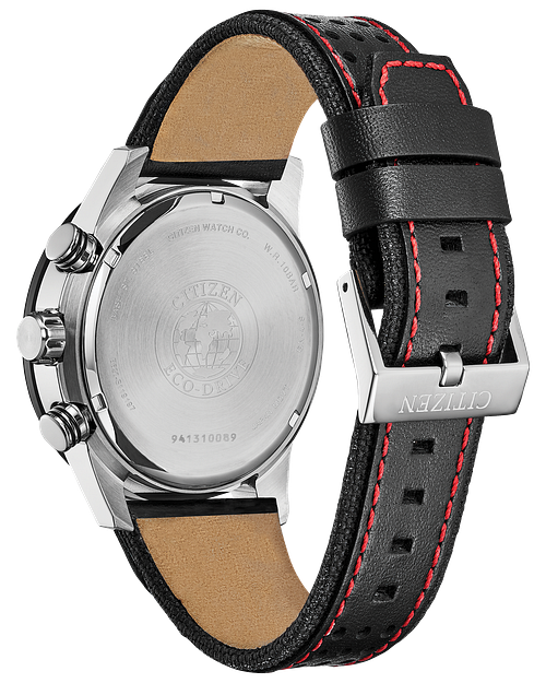 Black and red citizen watch deals