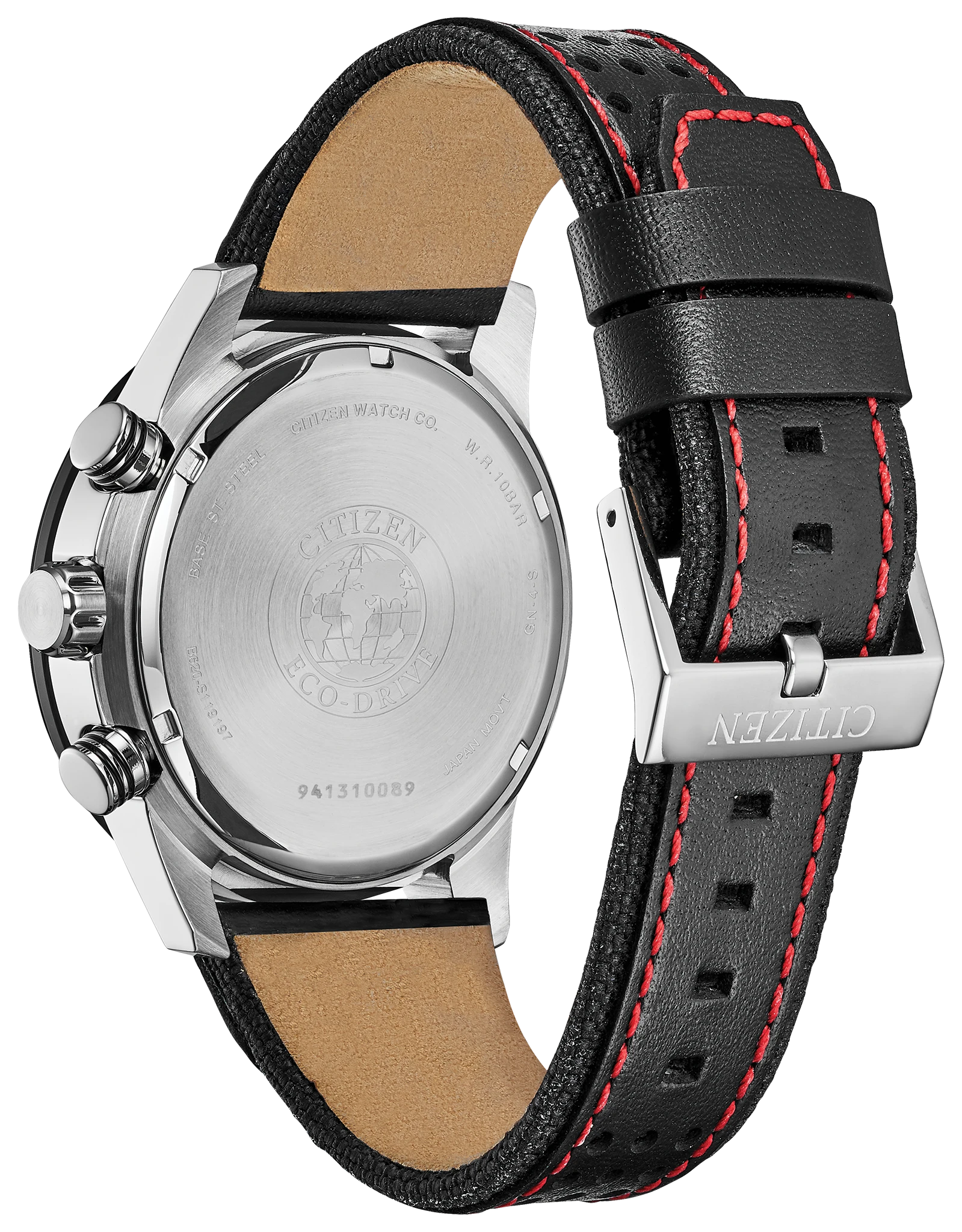 Citizen Primo Chronograph Eco-Drive Red Dial Watch | CITIZEN