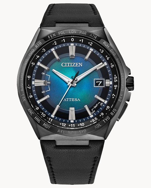 Attesa Blue Dial Leather Strap CB0215-18L | CITIZEN
