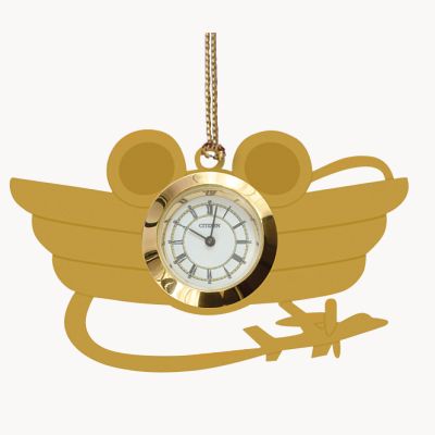 Aviator Wings Clock Collectible
