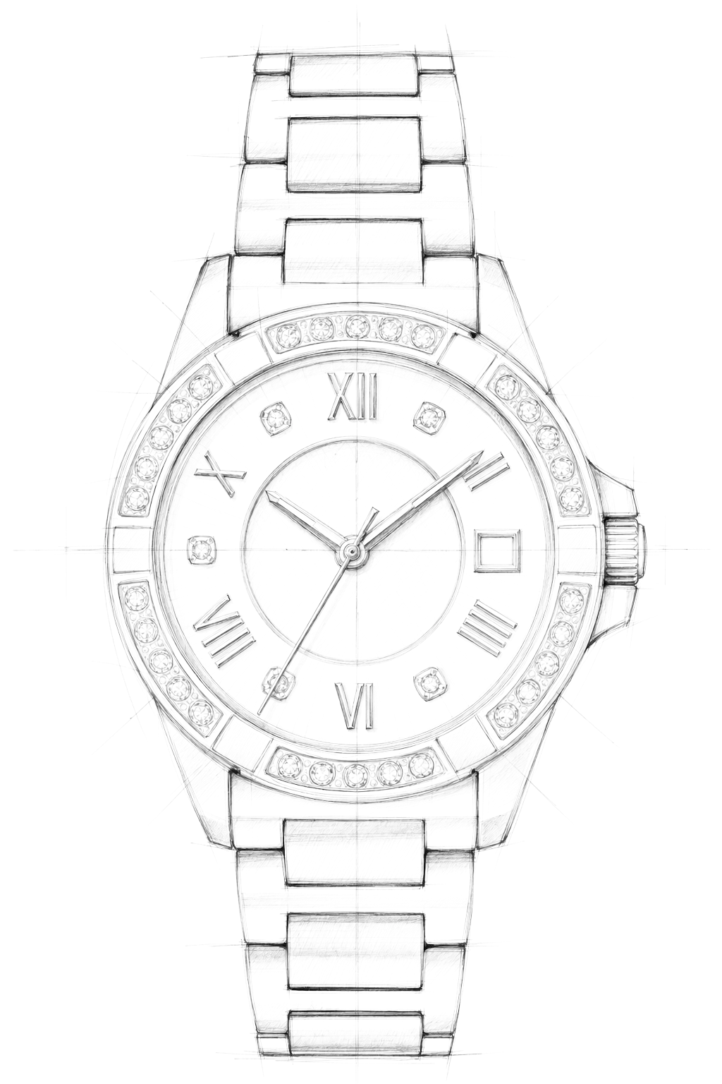 Watch technical diagram