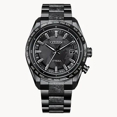 ATTESA Black Dial Super Titanium with DLC Coating Bracelet CB0285 ATTESA Black Dial Super Titanium with DLC Coating Bracelet CB0285