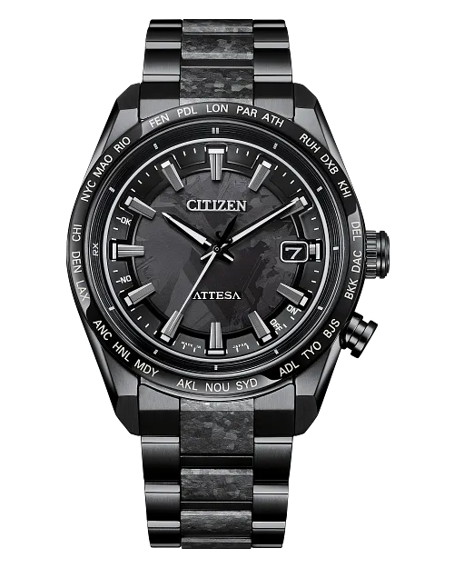 ATTESA Black Dial Super Titanium with DLC Coating Bracelet CB0285 ATTESA Black Dial Super Titanium with DLC Coating Bracelet CB0285