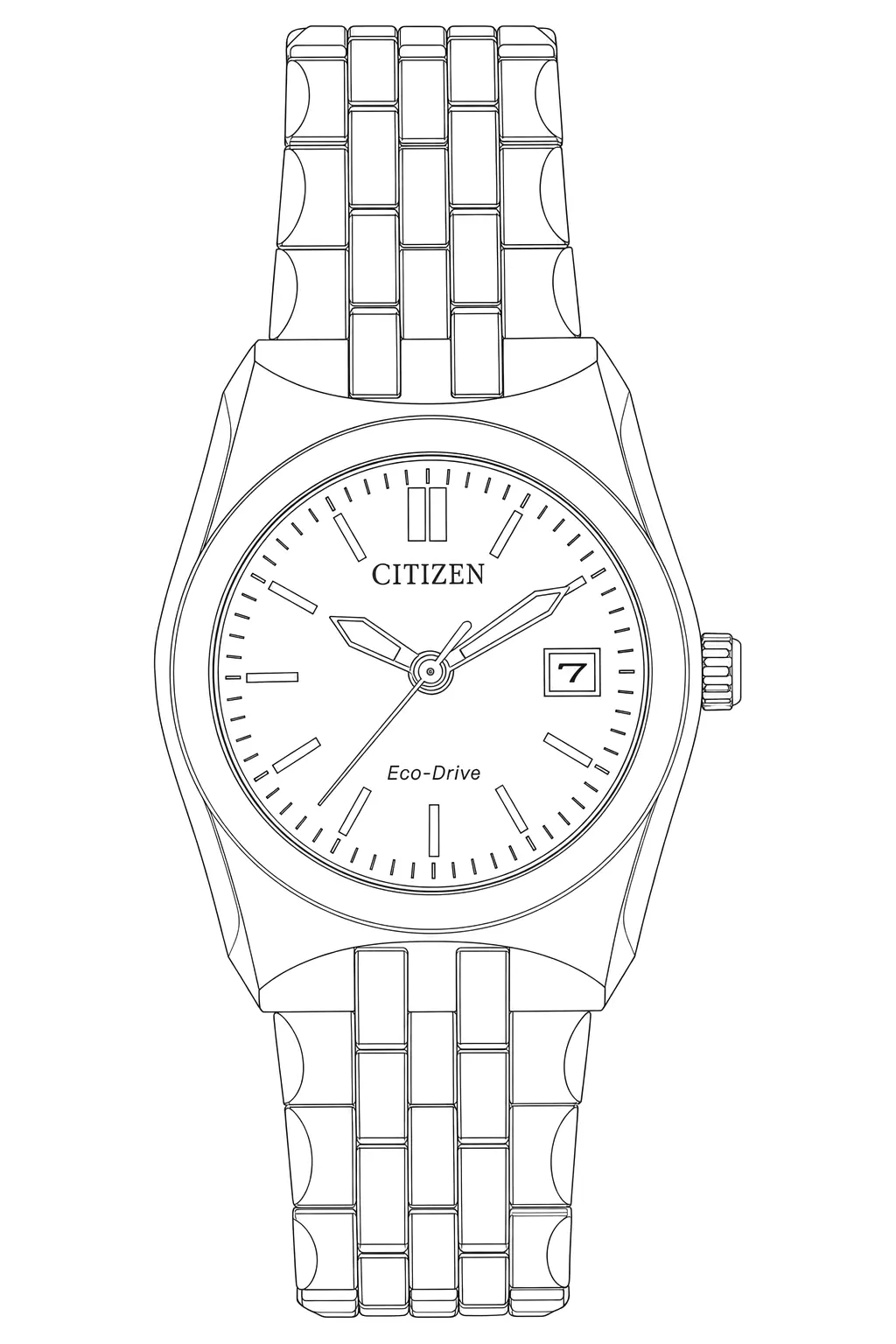 Watch technical diagram