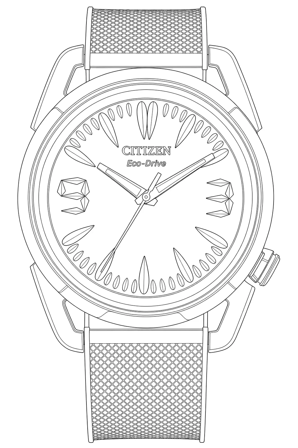 Watch technical diagram