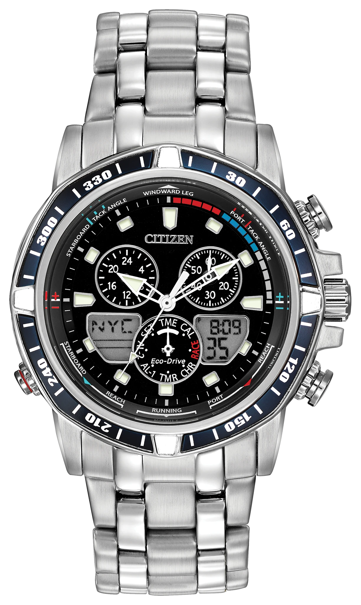 CITIZEN パルミューズシーズン Sailhawk Blue Dial Stainless Steel Bracelet JR4051-54L | CITIZEN