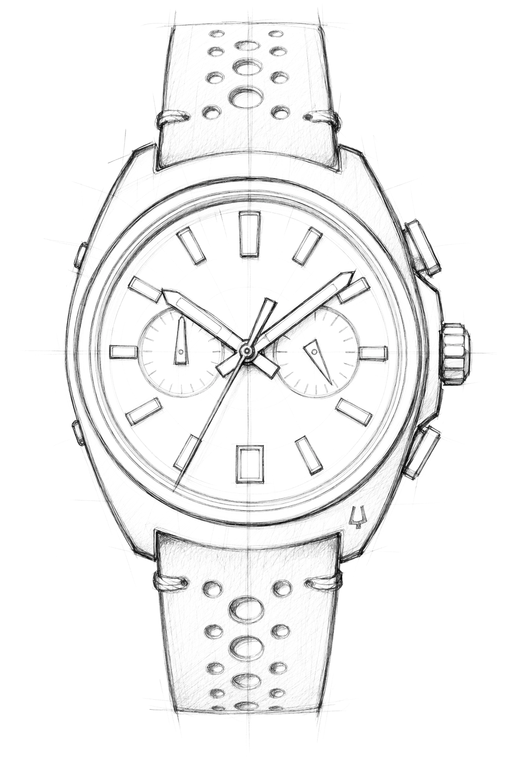 Watch technical diagram