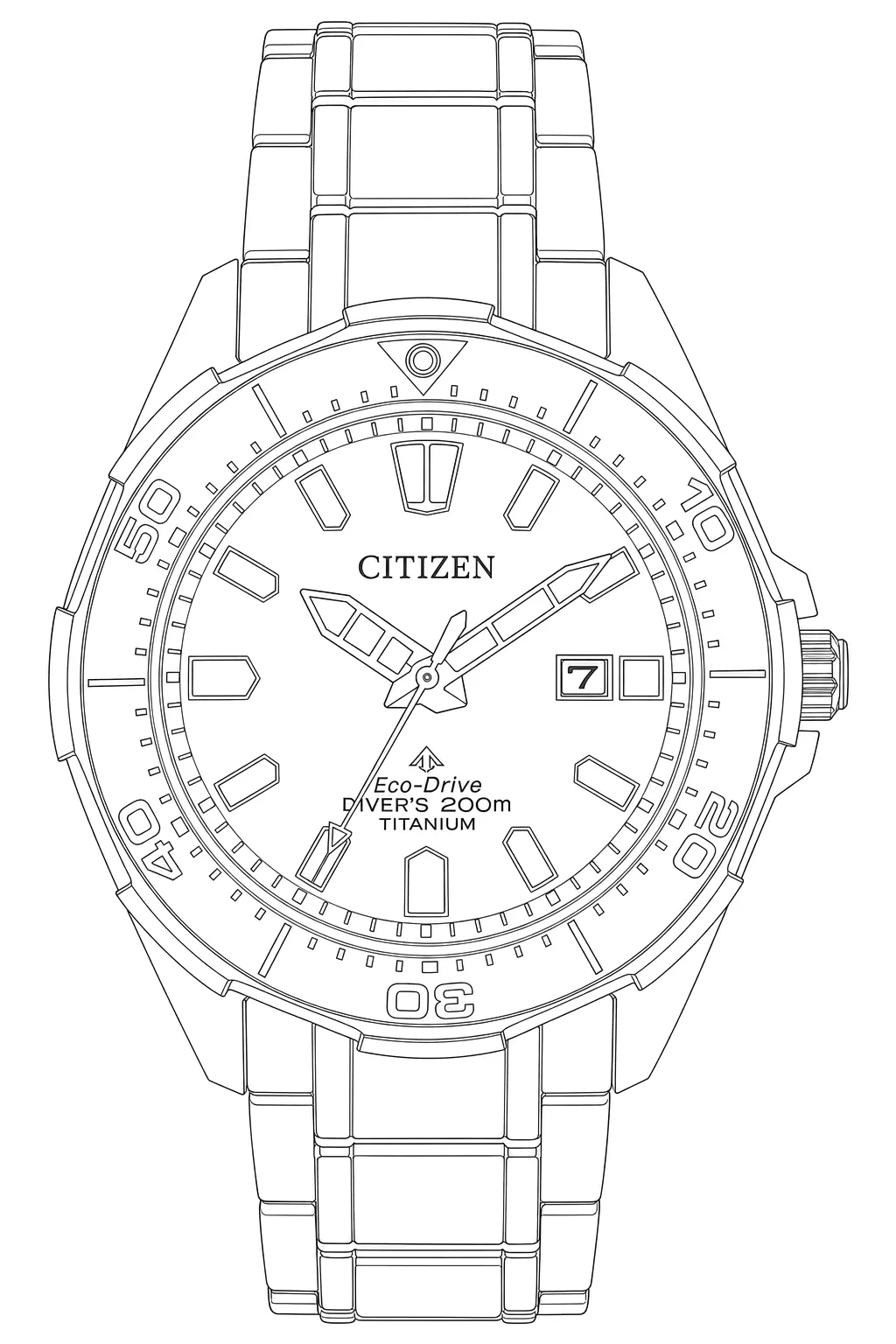 Watch technical diagram