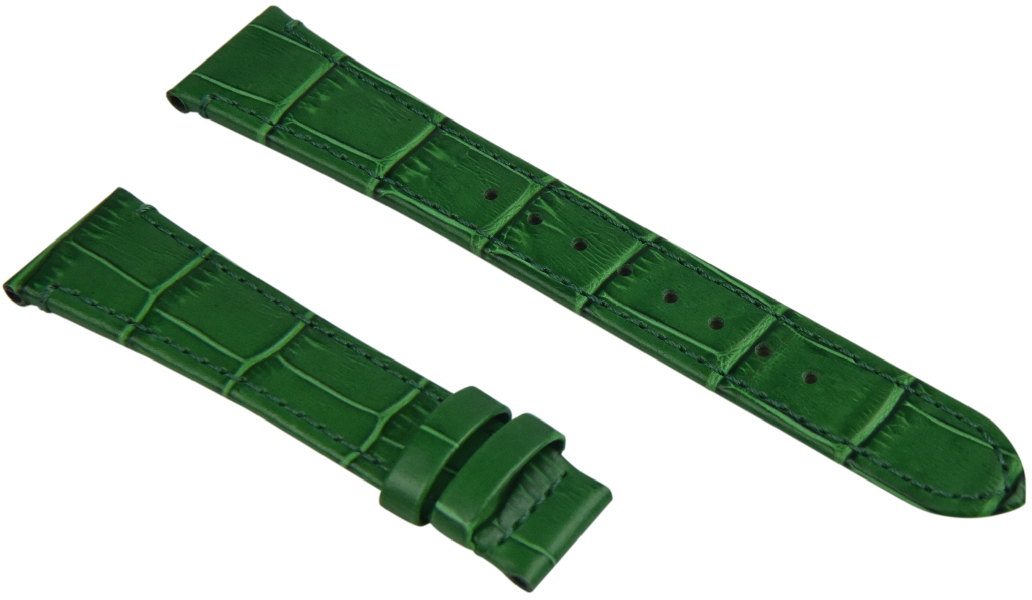 Alligator Vert Grain&eacute; (14mm)