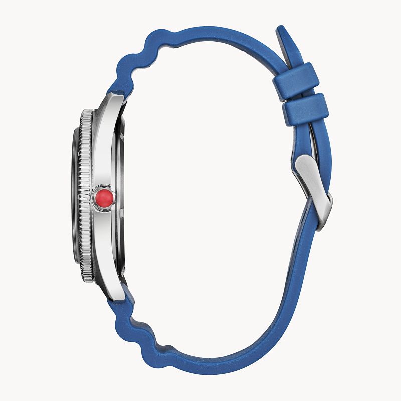 Spider Man Blue Dial Polyurethane Strap AW2050 49W CITIZEN